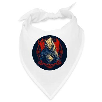 Die Rollenspiel Echse - Bandana - Weiß - Vorne