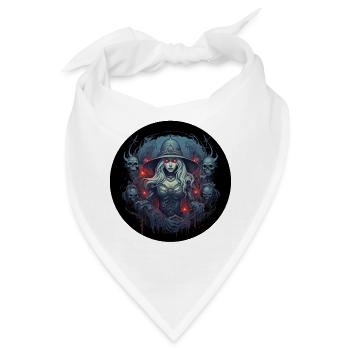 Die Totenbeschwörerin im Rollenspiel - Bandana - Weiß - Vorne
