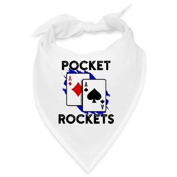 Casino Zocken Poker Kartenspiel Statement Jackpot - Bandana - Weiß - Vorne