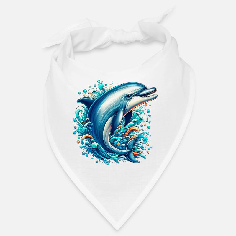 Dolphin - Bandana - white