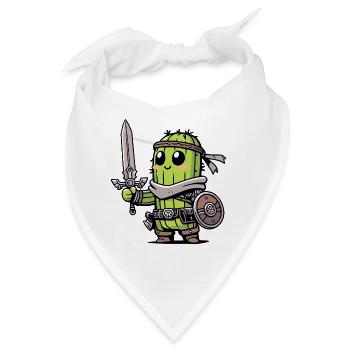 Avocado Knight: Der Bravocado-Krieger - Bandana - Weiß - Vorne