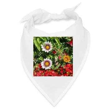 Mittagsblume – Sonnenkuss auf Lebensfreude - Bandana - Weiß - Vorne