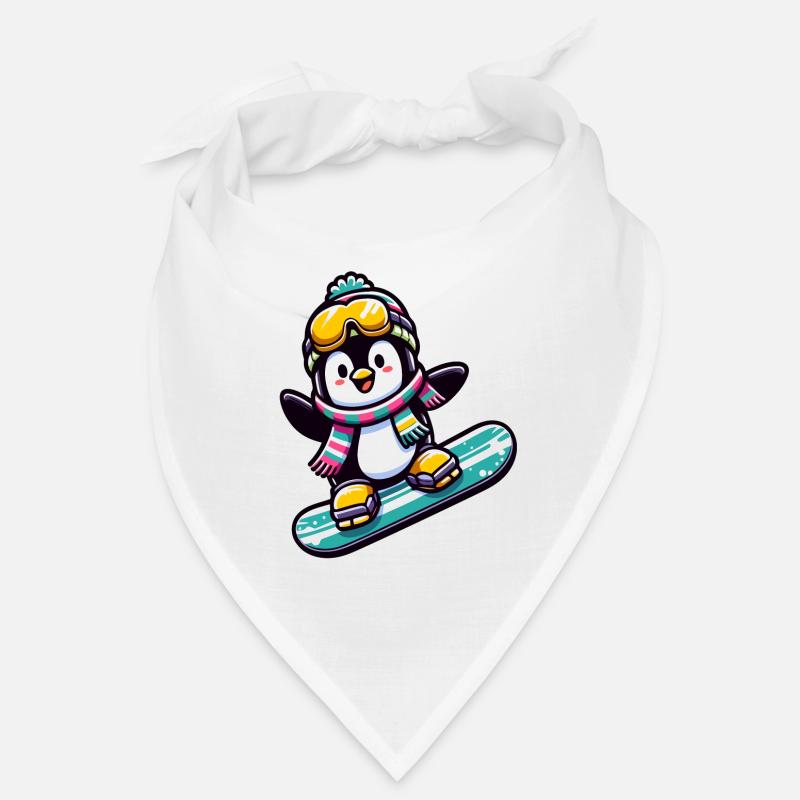 Star du snowboard : le pingouin glissant Bandana