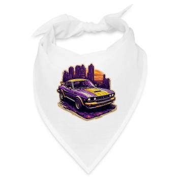 Auto / Fahrzeug / PKW / Mobil / Old Timer / fahren - Bandana - Weiß - Vorne
