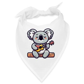 Koala Chords: Der Eukalyptus-Melodiker - Bandana - Weiß - Vorne