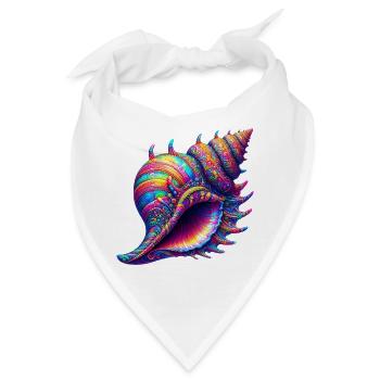 Muschel - Bandana - Weiß - Vorne