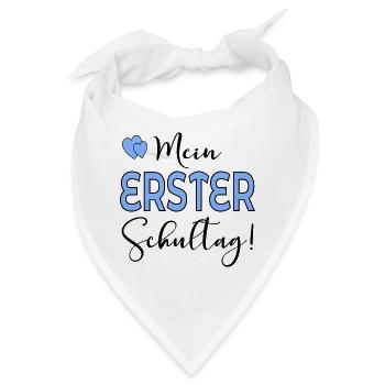 Mein erster Schultag SCHULBEGINN - Bandana - Weiß - Vorne