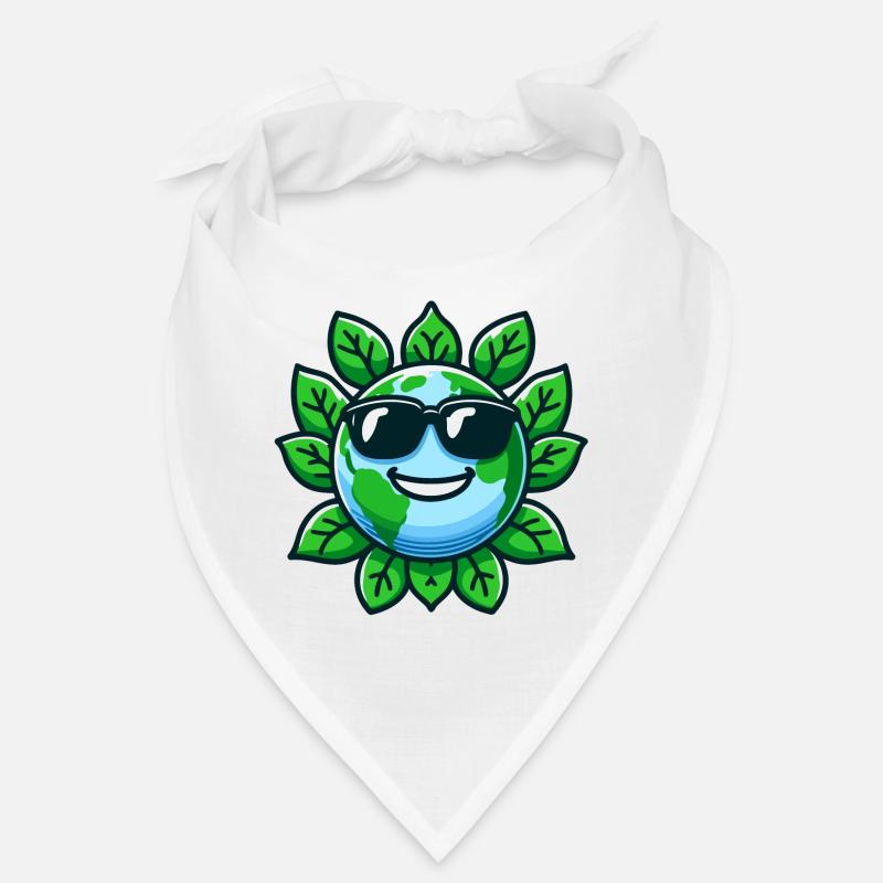 Cool Planet: The Eco-Friendly Earth - Bandana - white