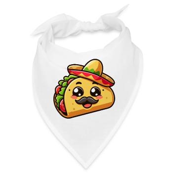 Fiesta Taco: Der herzhafte Senor - Bandana - Weiß - Vorne