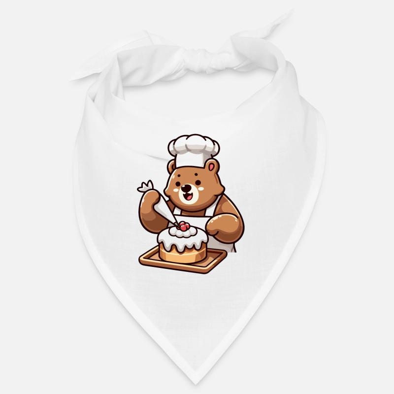 Baker Bear: Der Kuchenbeschwörer - Bandana - Weiß