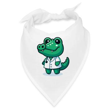 Doc Gator: Der Heiler des Sumpflandes - Bandana - Weiß - Vorne