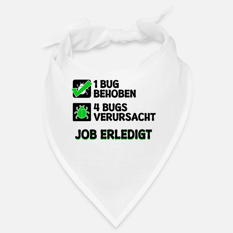 Open Source Bugfixing Bugs Developer Programmier - Bandana - Weiß