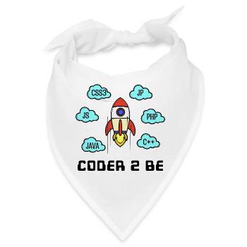 Open Source Developer Css C++ Php Java Coden - Bandana - Weiß - Vorne