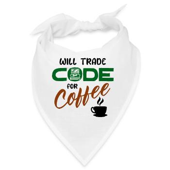 Code Statement Developer Computerfreak Informatik - Bandana - Weiß - Vorne
