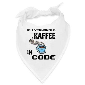 Coden Computerfreak Developer Statement Nerd - Bandana - Weiß - Vorne