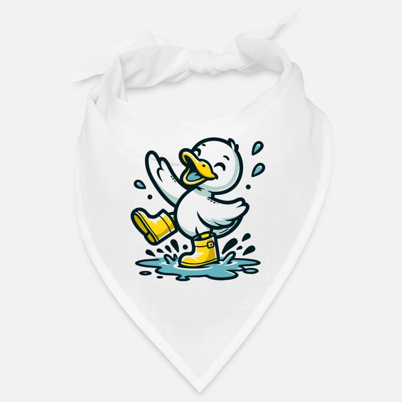 Splashy Quacker: The Puddle-Hopping Duck Bandana