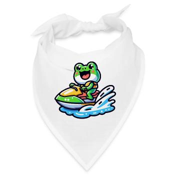 Splashy Frog: Wasserscooter-Eskapaden - Bandana - Weiß - Vorne