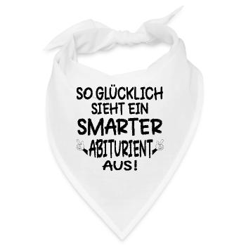 ABITURIENT ABITUR GLÜCKLICH - Bandana - Weiß - Vorne