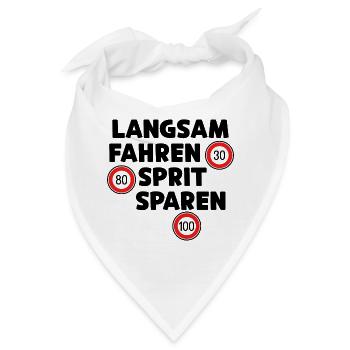 Tankstelle Tanken Statement Antrieb Benzin Motor - Bandana - Weiß - Vorne