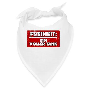 Energiespeicher Tanken Statement Zapfsäule - Bandana - Weiß - Vorne
