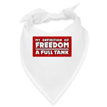 Zapfsäule Statement Tanken Elektrische Energie - Bandana - Weiß - Vorne