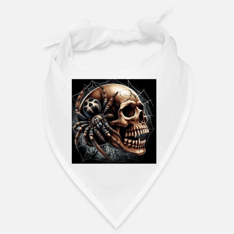 Crâne et araignée Bandana