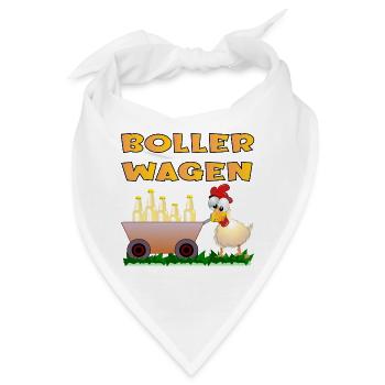 VATERTAG BOLLERWAGEN HÜHNER - Bandana - Weiß - Vorne