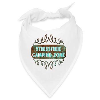 CAMPING - KEIN STRESS - Bandana - Weiß - Vorne