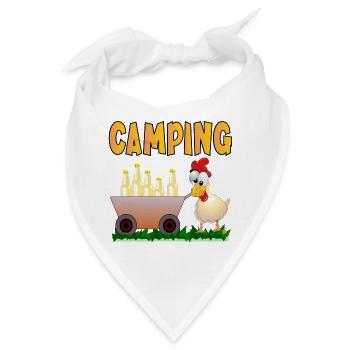 CAMPING GETRÄNKE - Bandana - Weiß - Vorne