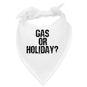 Benzin Diesel Zapfsäule Energie Tanken Statement - Bandana - Weiß - Vorne