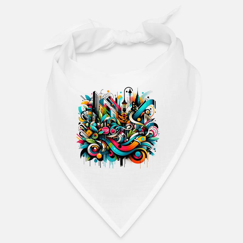 Illustration de graffiti dynamique Art urbain Bandana