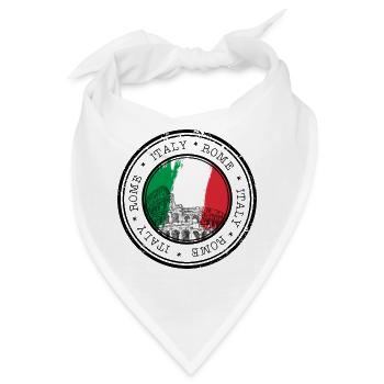 Kolosseum Circle Italia Flagge - Bandana - Weiß - Vorne