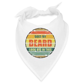 Sieht mein Bart darin groß aus? - Bandana - Weiß - Vorne