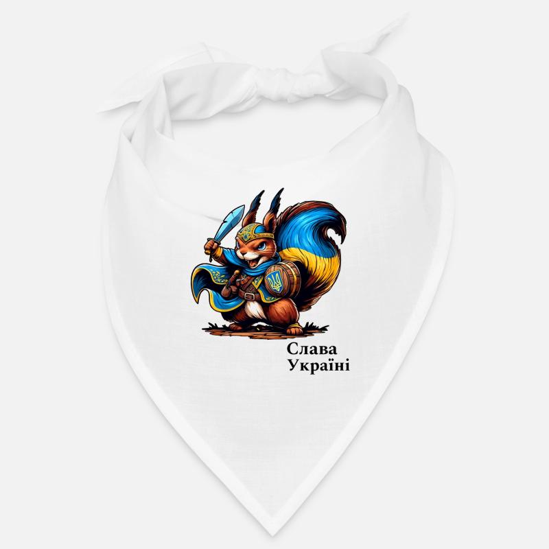 Cooles Ukraine Kämpfer Eichhörnchen Bandana