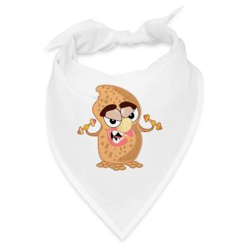 BIZEPS KRAFTTRAINING ERDNÜSSE - Bandana - Weiß - Vorne