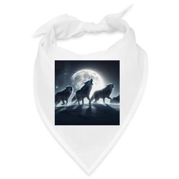 Das Heulen der Wölfe - Bandana - Weiß - Vorne