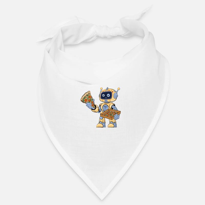 Roboter isst Pizza Bandana