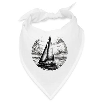 Segeltraum Noir - Bandana - Weiß - Vorne