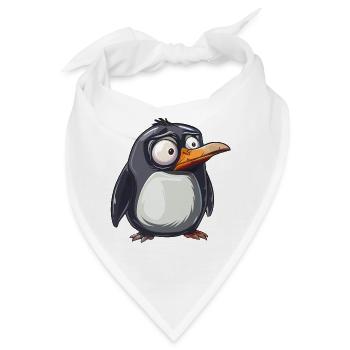 Süßer Pinguin Blick Fangt Blicke - Bandana - Weiß - Vorne
