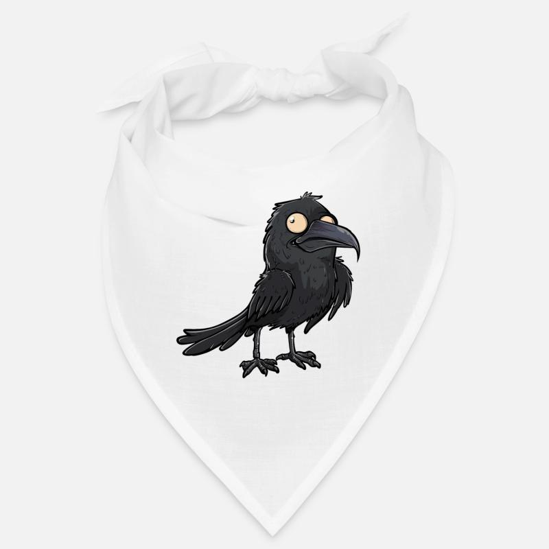 Mystischer Schwarzer Rabe Blickfang Bandana