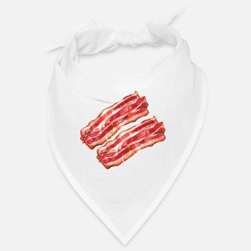 Stylized Bacon Illustration Bandana