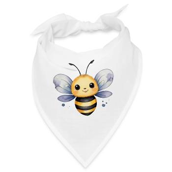 Kleines Bienchen - Bandana - Weiß - Vorne
