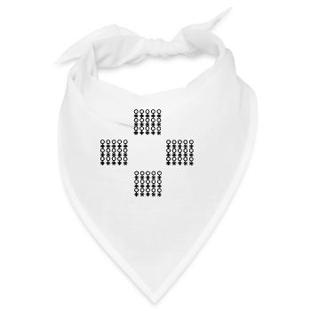 Königlicher Stil - Bandana - Weiß - Vorne