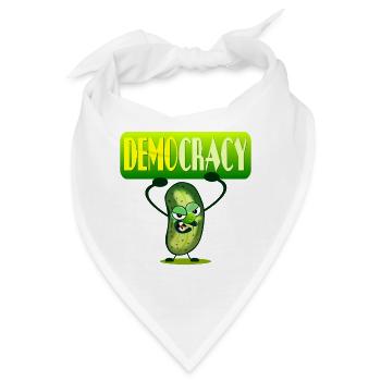 DEMOKRATIE - EINGELEGTE GURKEN - Bandana - Weiß - Vorne