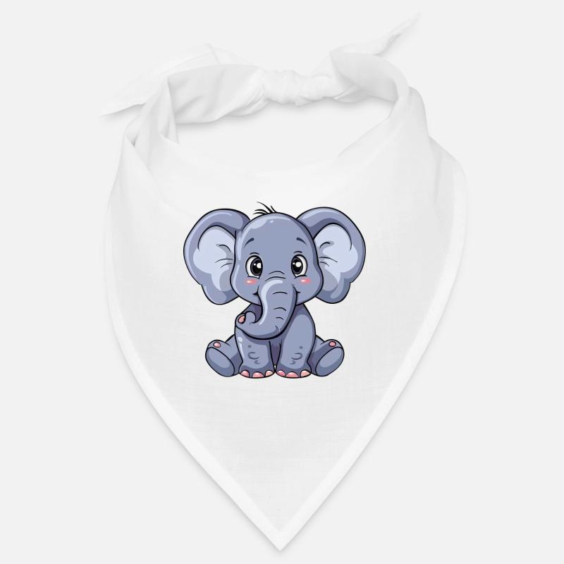 Mignon bébé éléphant gris pour vous Bandana