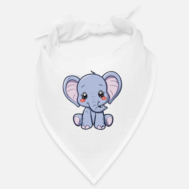Petit éléphant mignon pour enfants Bandana