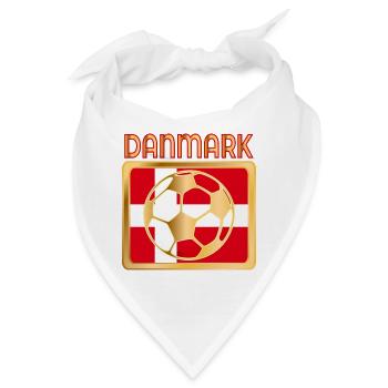 Dänemark Fußball - Bandana - Weiß - Vorne