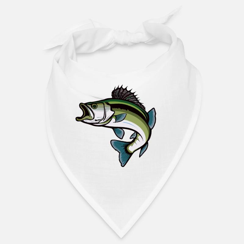 Springender Bass Fisch Bandana