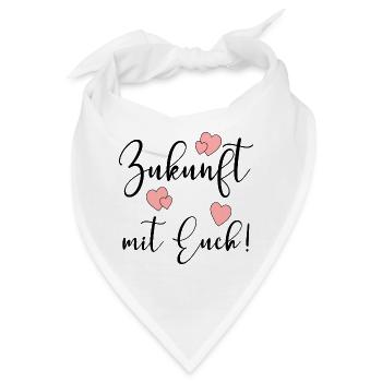 Zukunft mit Euch Verbundenheit - Bandana - Weiß - Vorne