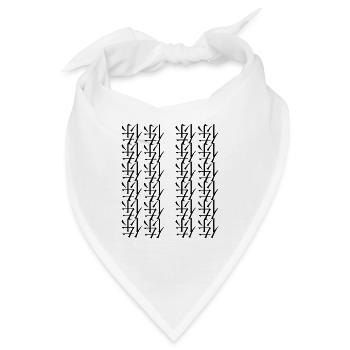 Königliches Design - Bandana - Weiß - Vorne